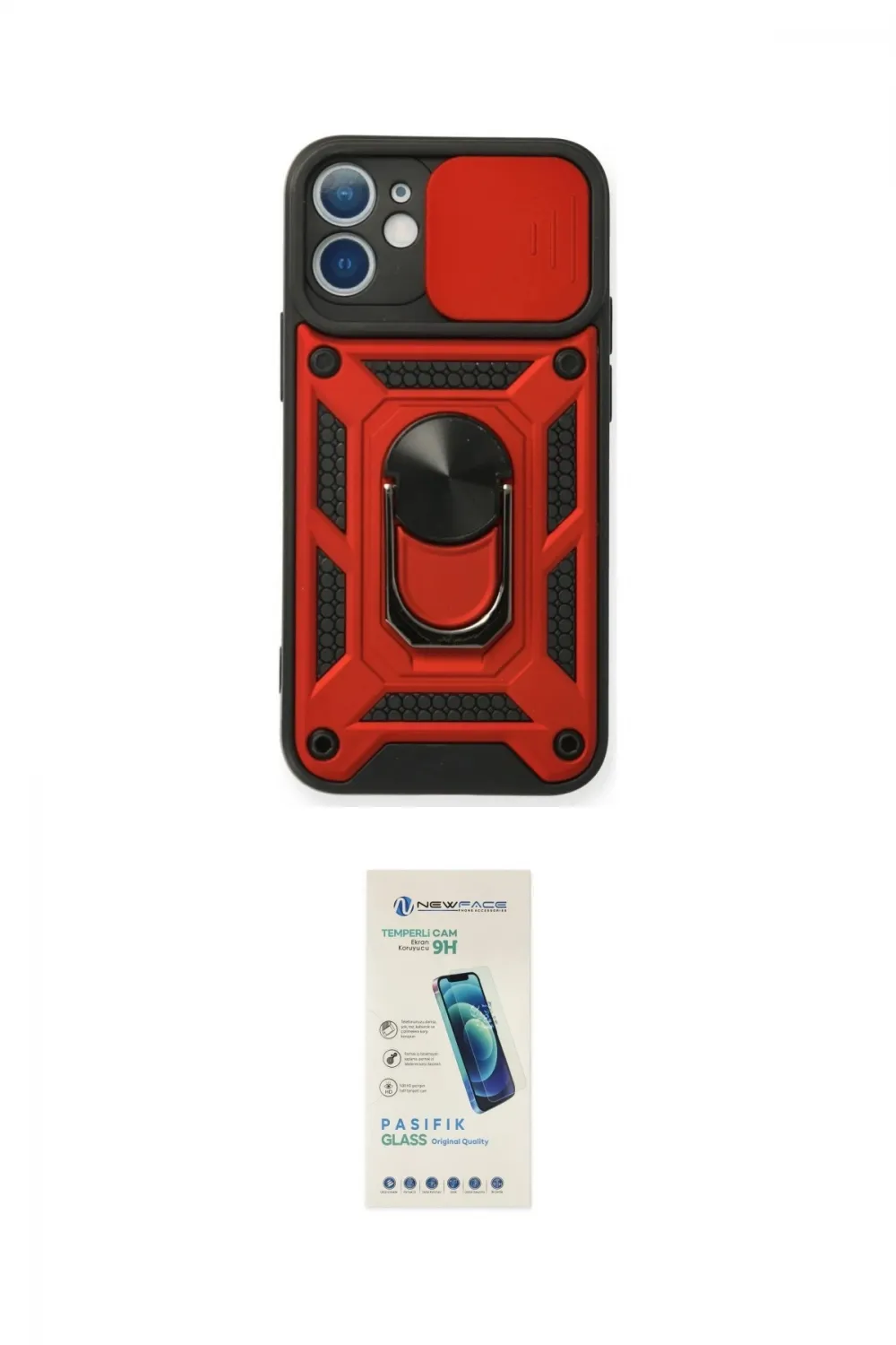 ieg™ iPhone 11 Kılıf Ahenk Klasik - Şeffaf Pasifik Cam Ekran Koruyucu