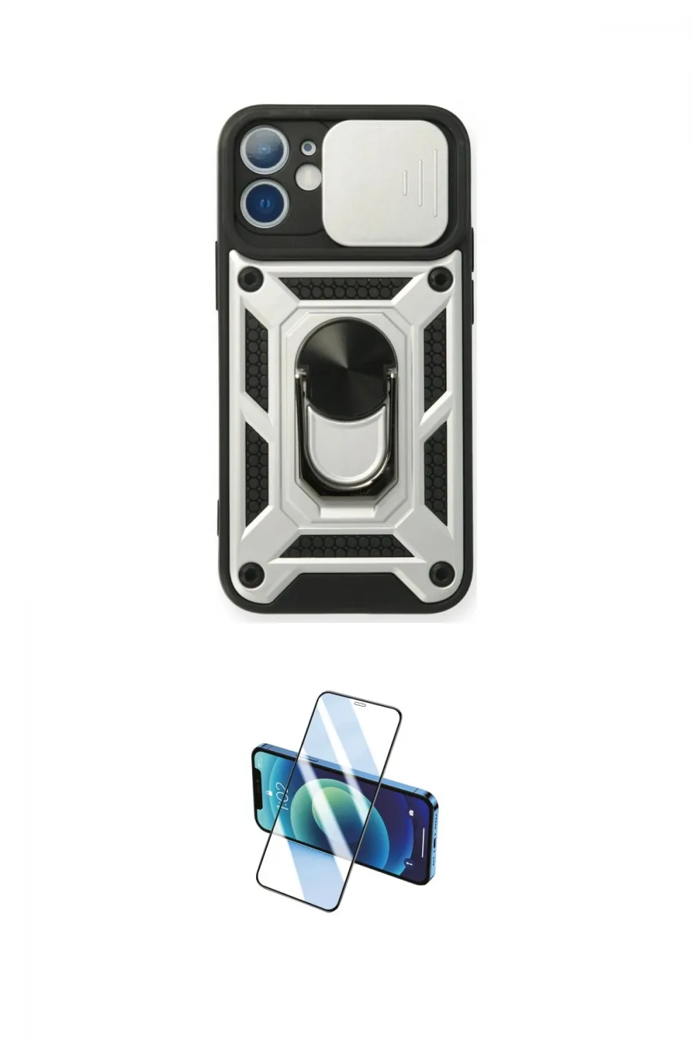 ieg™ iPhone 11 Kılıf Ahenk Klasik - Siyah 3D Antistatik Seramik Nano Ekran Koruyucu
