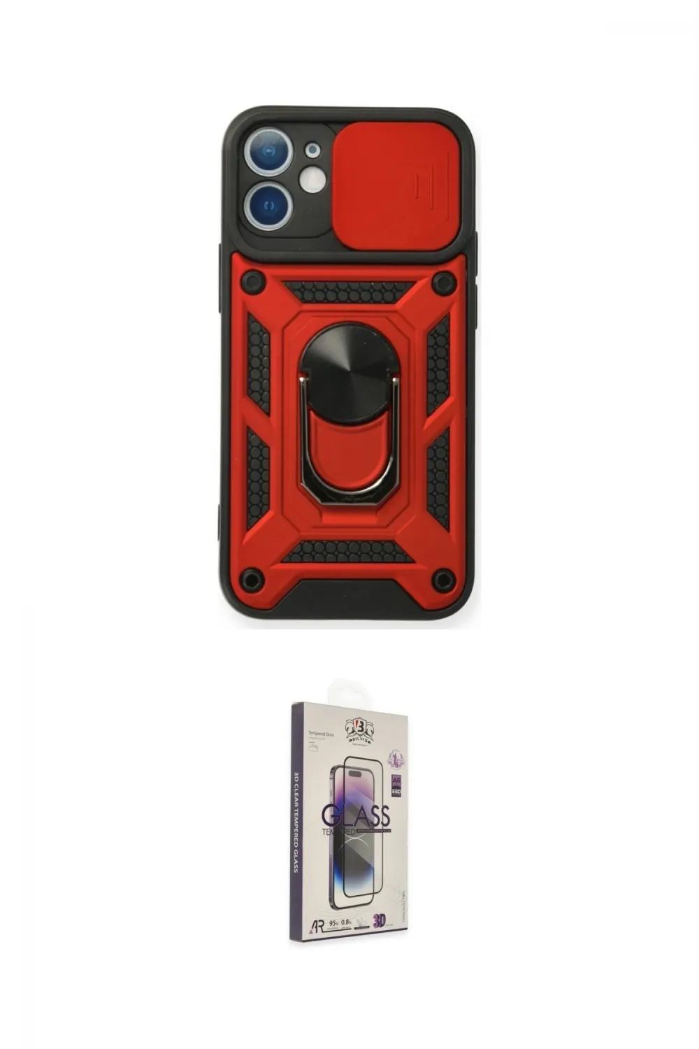 ieg™ iPhone 11 Kılıf Ahenk Klasik - Siyah Bilvis 3D Cam Ekran Koruyucu