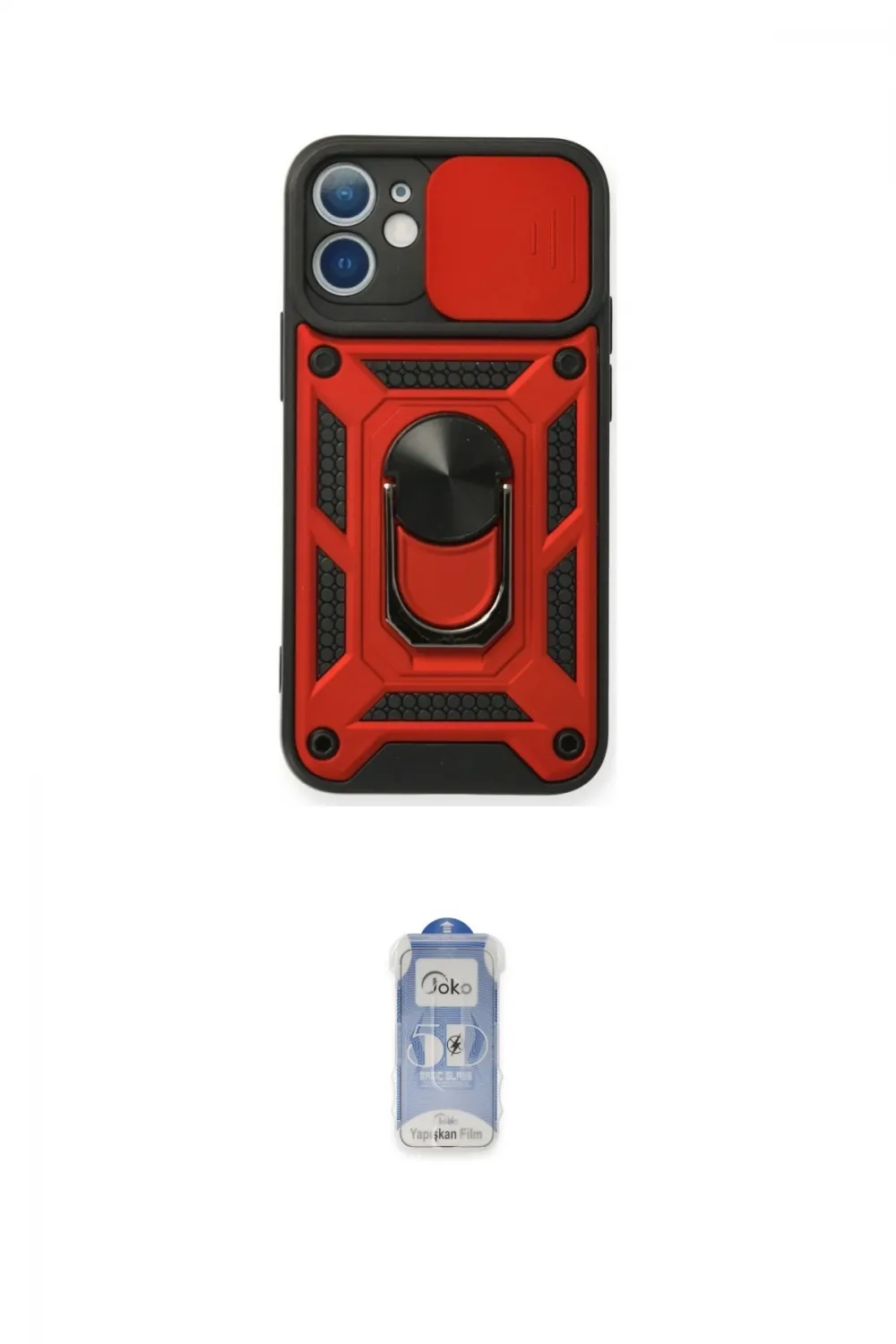 ieg™ iPhone 11 Kılıf Ahenk Klasik - Siyah Joko Magic 5D Cam