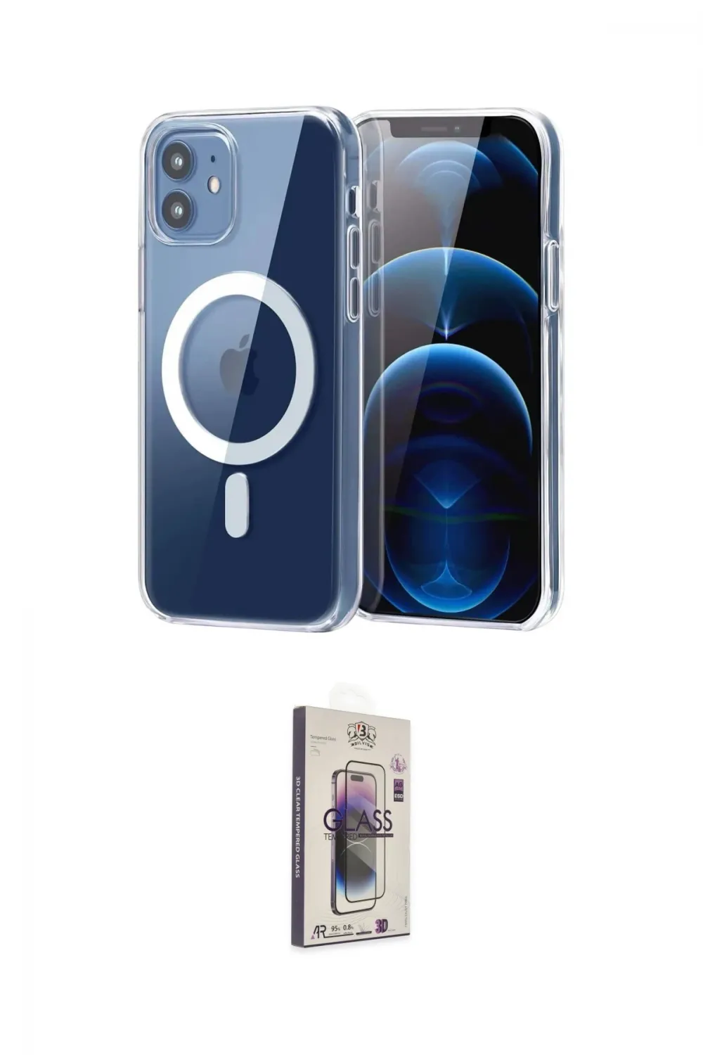 ieg™ iPhone 11 Kılıf Ahenk Minimal Serisi - Siyah Bilvis 3D Cam Ekran Koruyucu