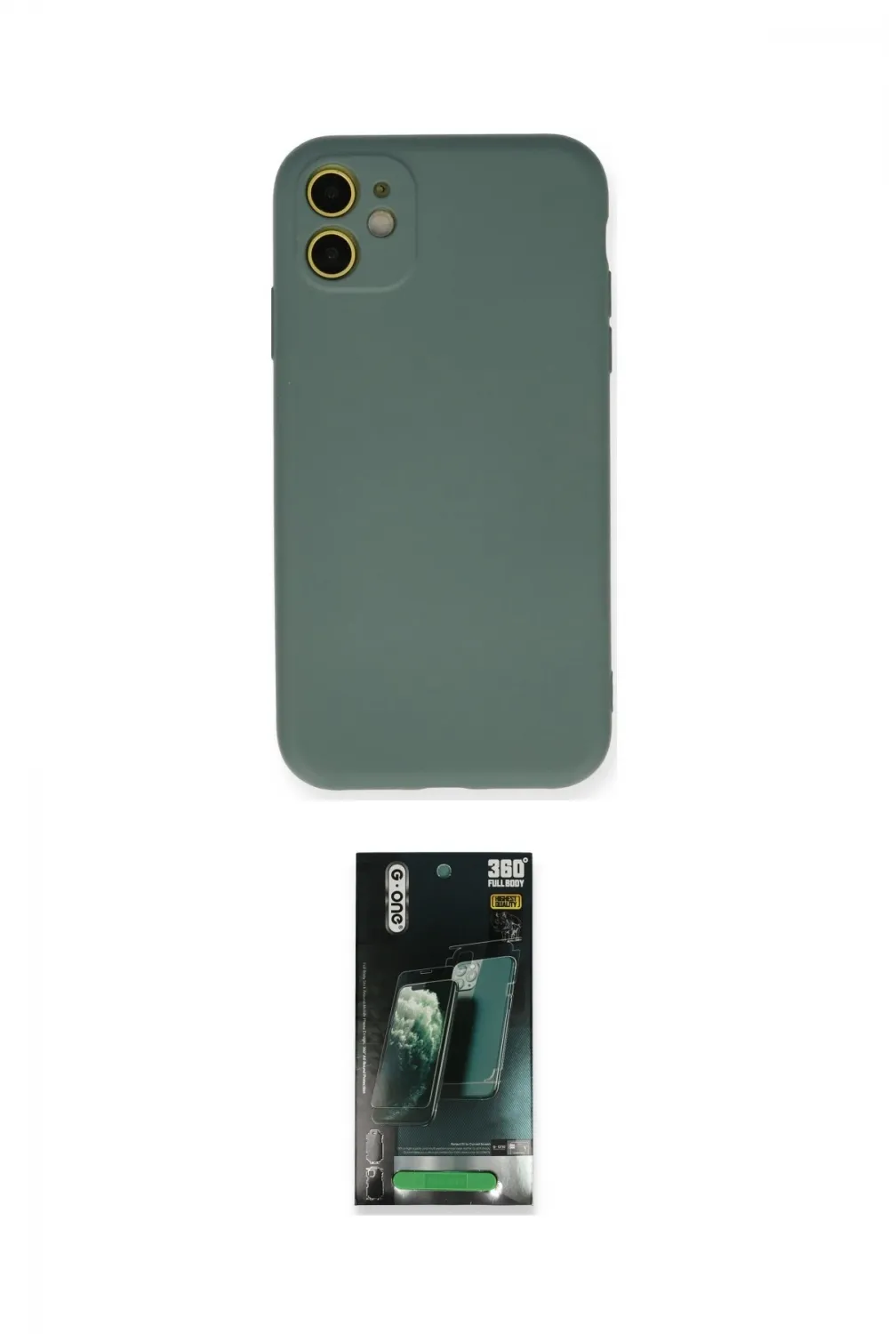ieg™ iPhone 11 Kılıf Ahenk Serisi - Şeffaf 360 Full Body Arka Koruyucu