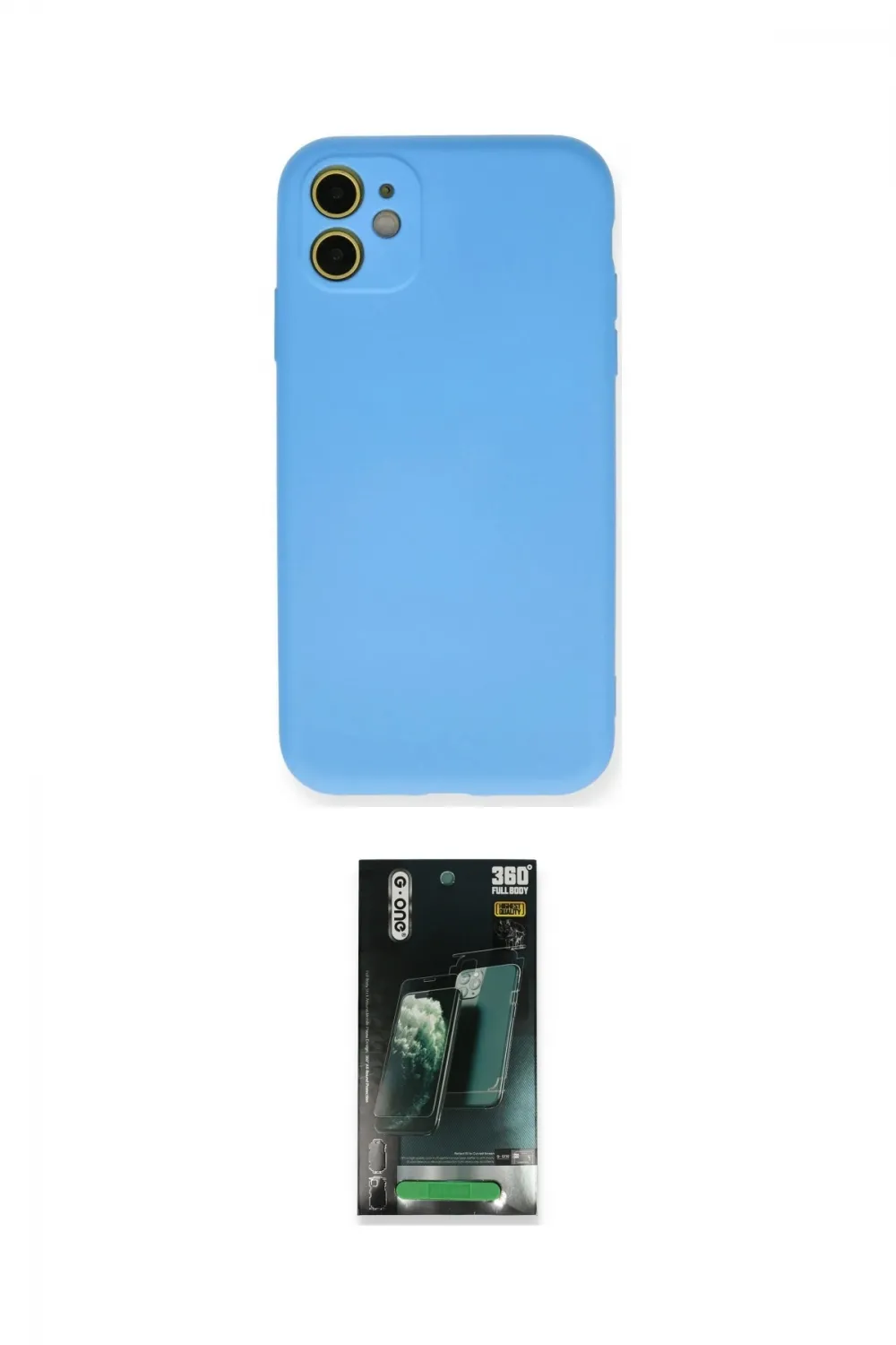 ieg™ iPhone 11 Kılıf Ahenk Serisi - Şeffaf 360 Full Body Arka Koruyucu