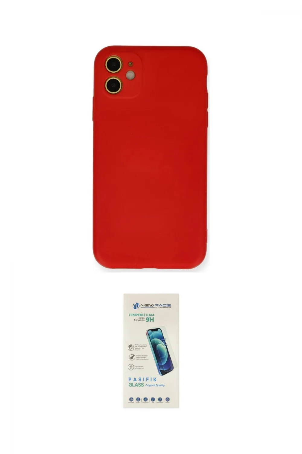 ieg™ iPhone 11 Kılıf Ahenk Serisi - Şeffaf Pasifik Cam Ekran Koruyucu
