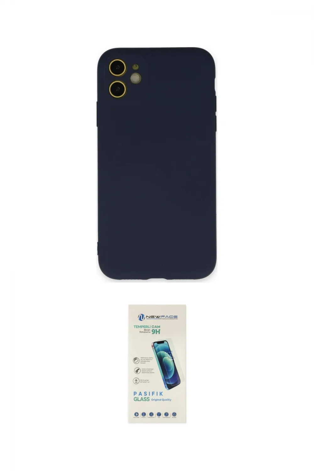 ieg™ iPhone 11 Kılıf Ahenk Serisi - Şeffaf Pasifik Cam Ekran Koruyucu