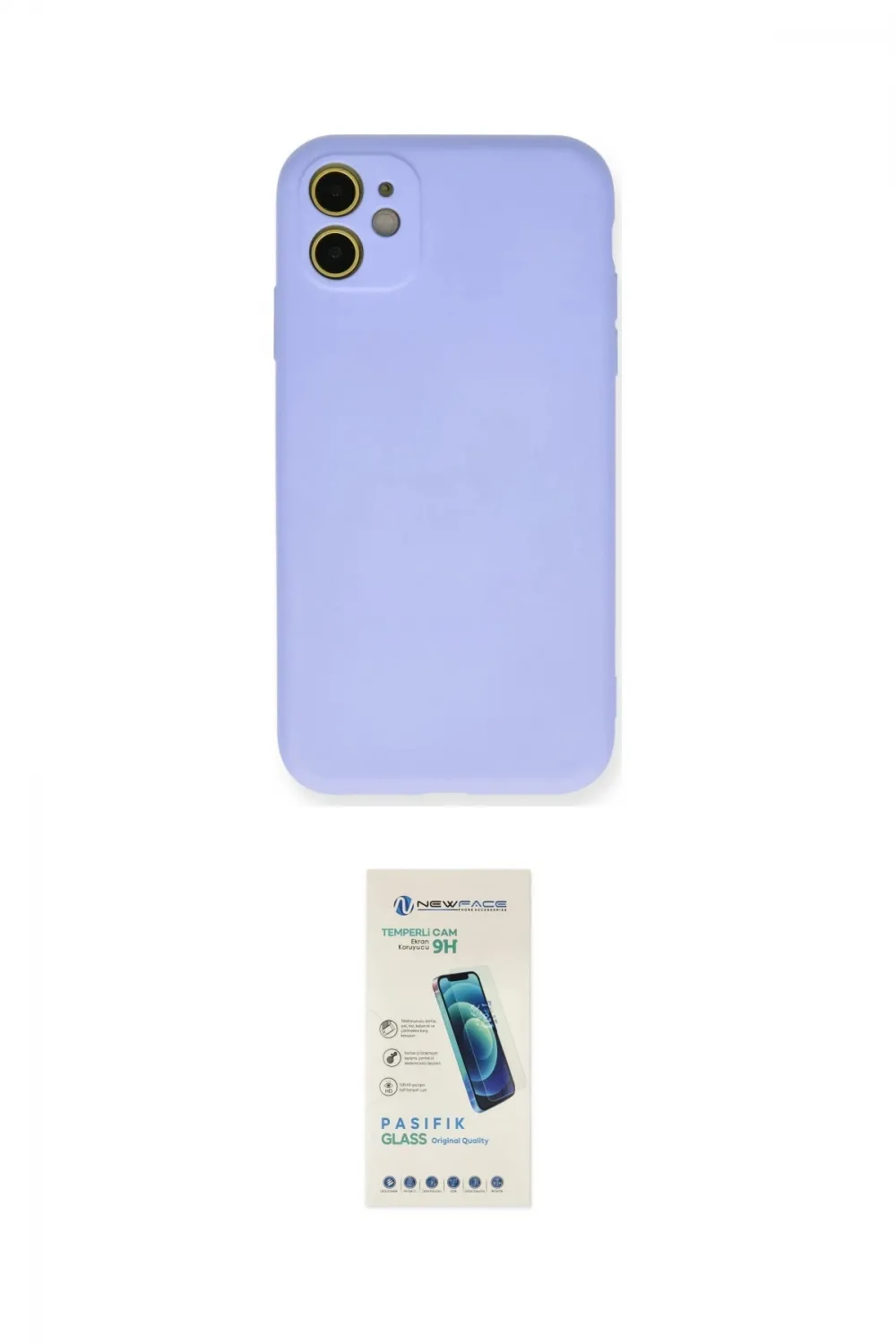 ieg™ iPhone 11 Kılıf Ahenk Serisi - Şeffaf Pasifik Cam Ekran Koruyucu