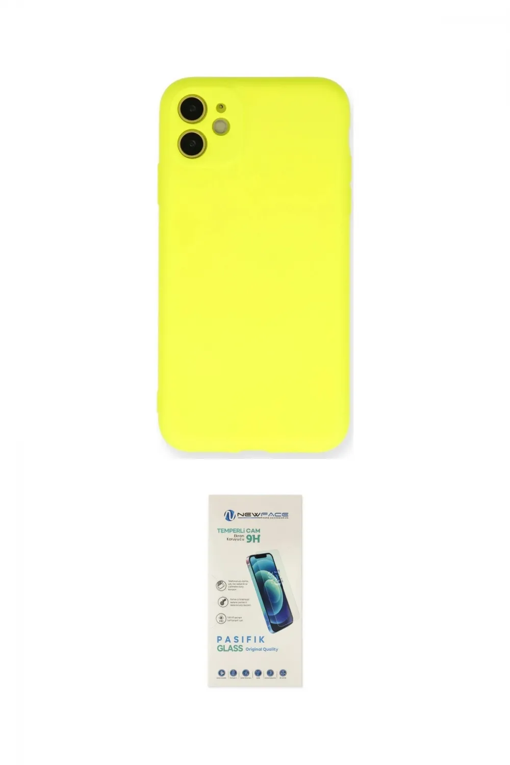 ieg™ iPhone 11 Kılıf Ahenk Serisi - Şeffaf Pasifik Cam Ekran Koruyucu