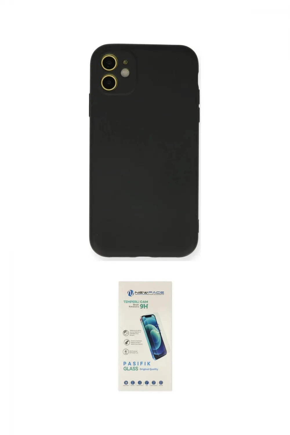 ieg™ iPhone 11 Kılıf Ahenk Serisi - Şeffaf Pasifik Cam Ekran Koruyucu