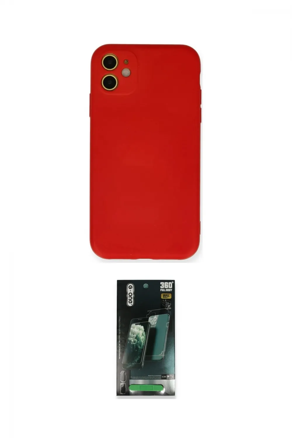 ieg™ iPhone 11 Kılıf Ahenk Serisi - Siyah 360 Mat Full Body Arka Koruyucu