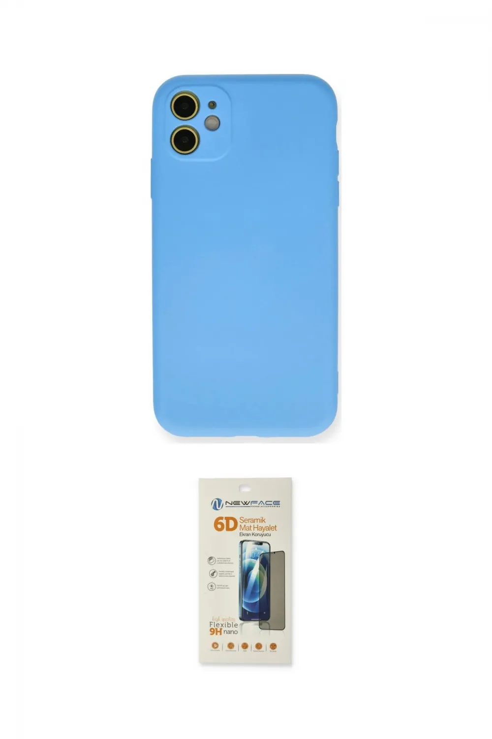 ieg™ iPhone 11 Kılıf Ahenk Serisi - Siyah 6D Mat Seramik Hayalet Nano Ekran Koruyucu