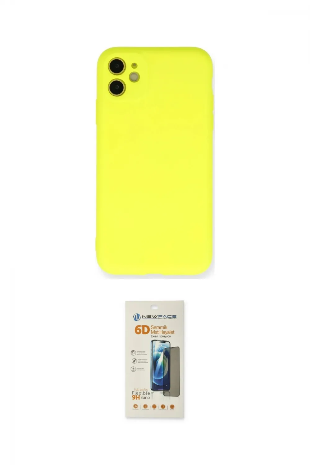 ieg™ iPhone 11 Kılıf Ahenk Serisi - Siyah 6D Mat Seramik Hayalet Nano Ekran Koruyucu