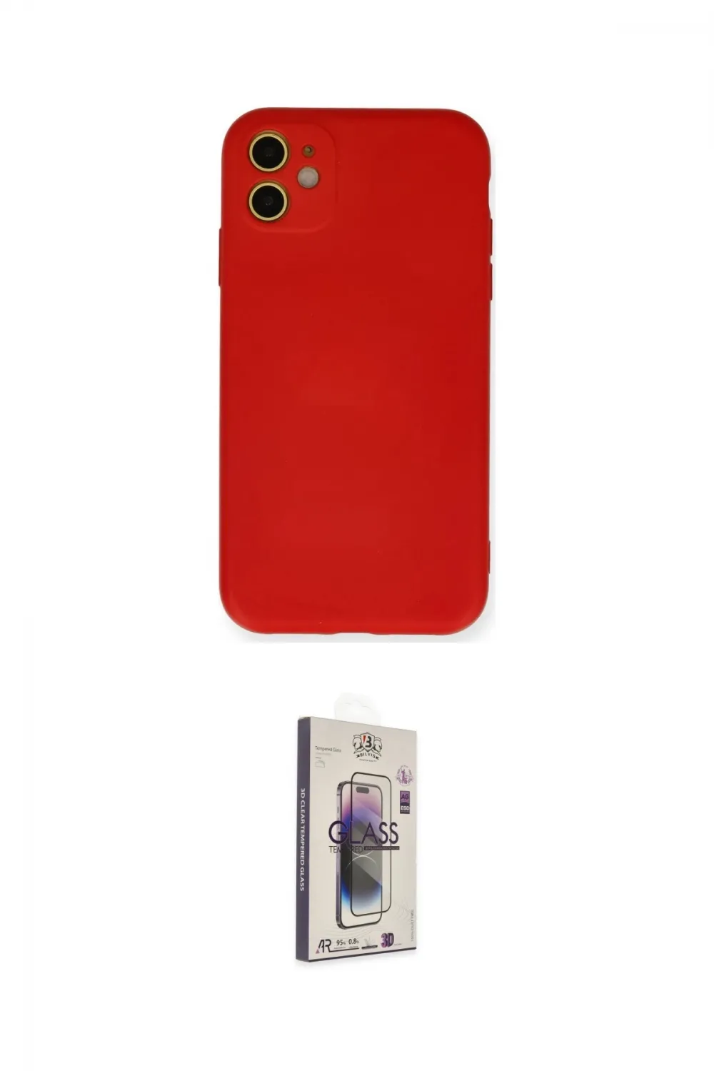 ieg™ iPhone 11 Kılıf Ahenk Serisi - Siyah Bilvis 3D Cam Ekran Koruyucu