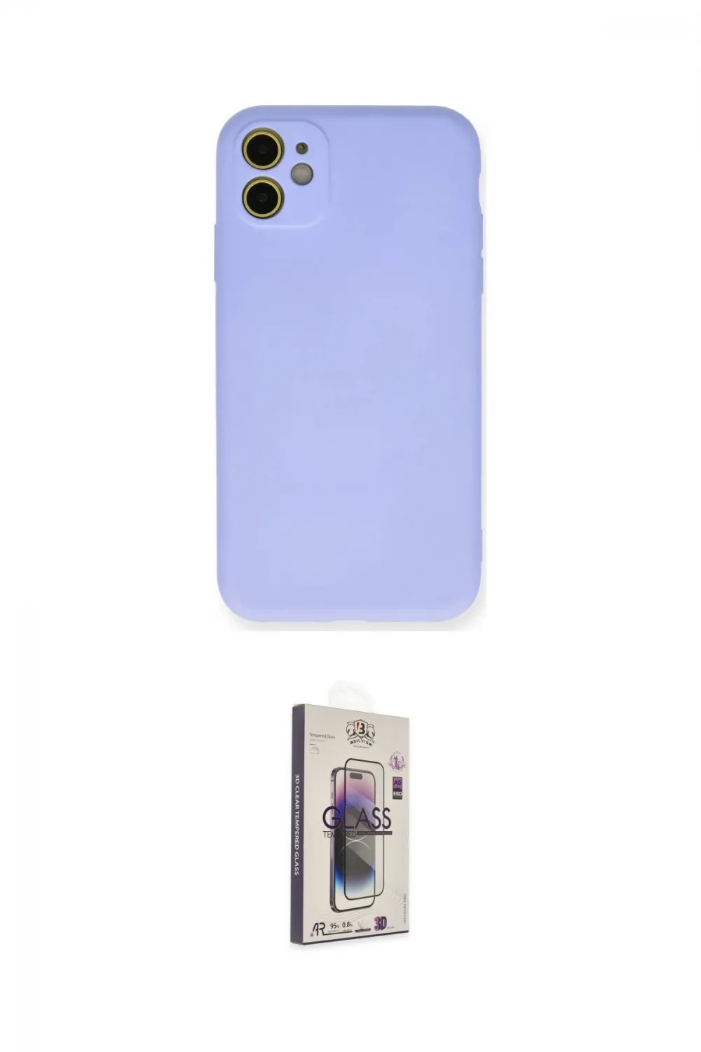 ieg™ iPhone 11 Kılıf Ahenk Serisi - Siyah Bilvis 3D Cam Ekran Koruyucu