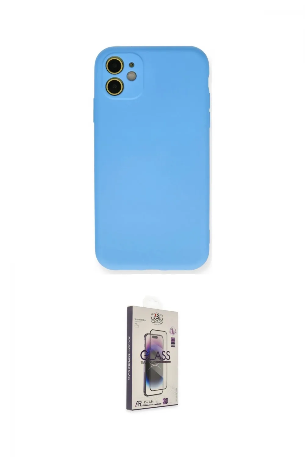 ieg™ iPhone 11 Kılıf Ahenk Serisi - Siyah Bilvis 3D Cam Ekran Koruyucu