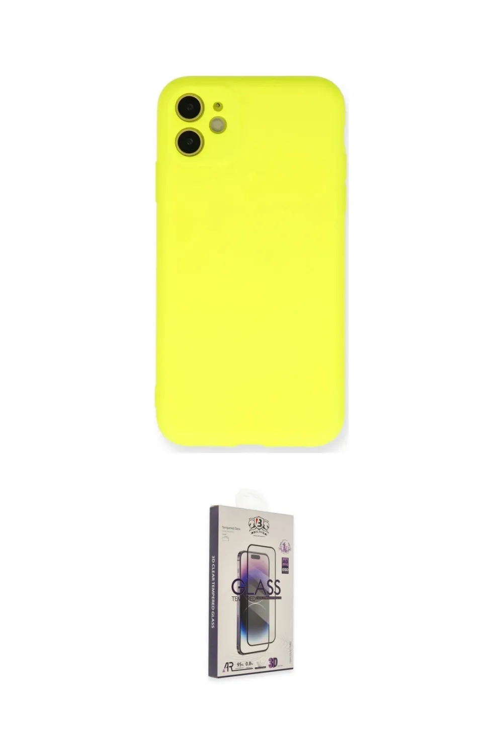 ieg™ iPhone 11 Kılıf Ahenk Serisi - Siyah Bilvis 3D Cam Ekran Koruyucu