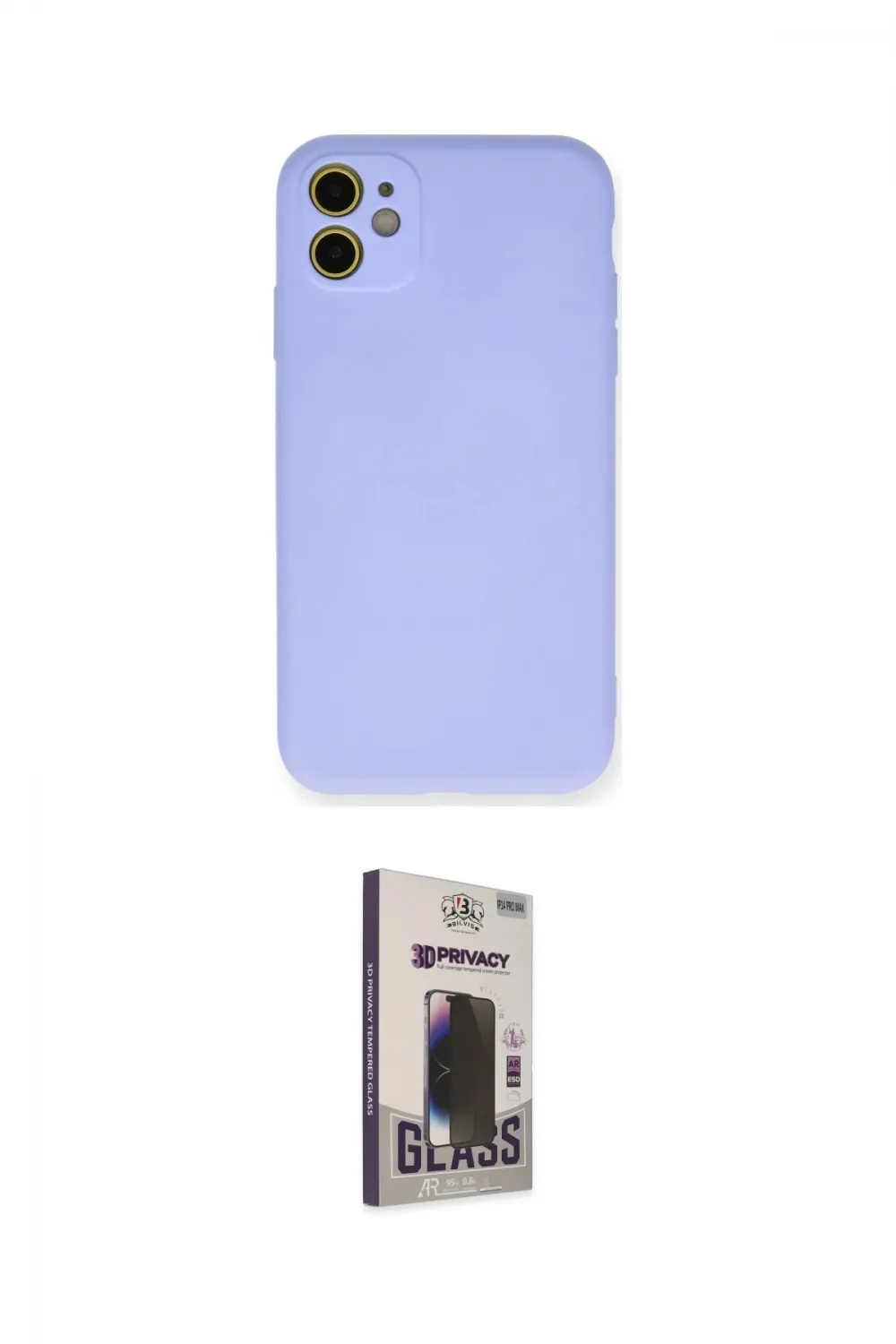 ieg™ iPhone 11 Kılıf Ahenk Serisi - Siyah Bilvis Hayalet Cam Ekran Koruyucu
