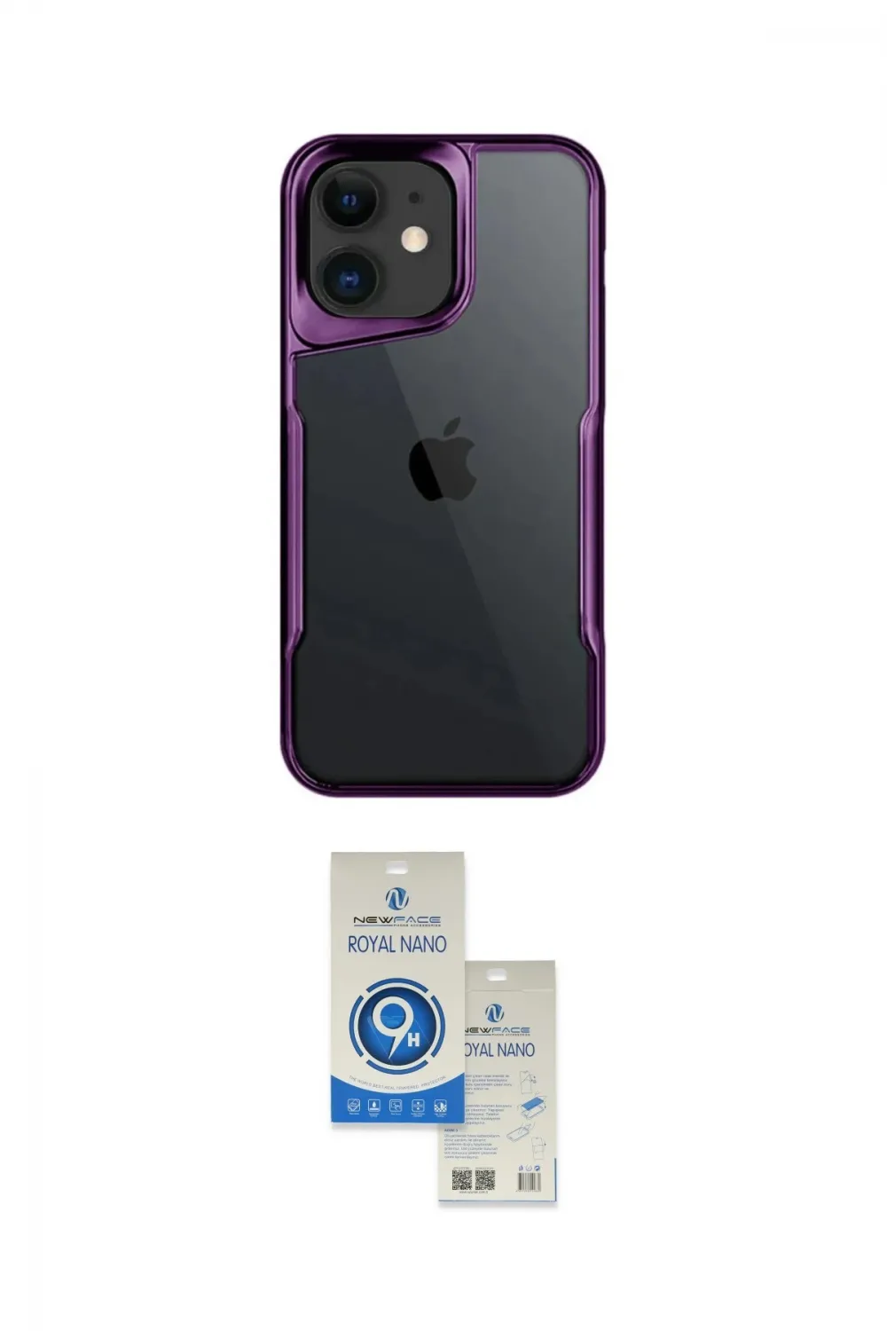 ieg™ iPhone 11 Kılıf Akış Çizgi Koleksiyonu - Şeffaf Royal Nano Ekran Koruyucu