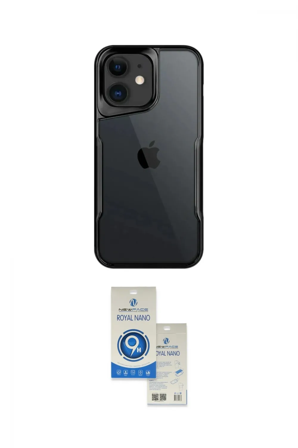 ieg™ iPhone 11 Kılıf Akış Çizgi Koleksiyonu - Şeffaf Royal Nano Ekran Koruyucu