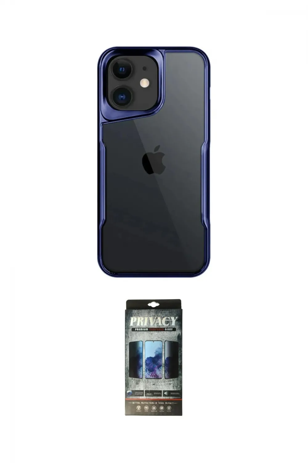 ieg™ iPhone 11 Kılıf Akış Çizgi Koleksiyonu - Siyah 34D Hayalet Izgaralı Cam