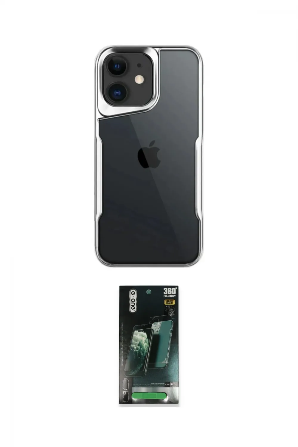 ieg™ iPhone 11 Kılıf Akış Çizgi Koleksiyonu - Siyah 360 Mat Full Body Arka Koruyucu