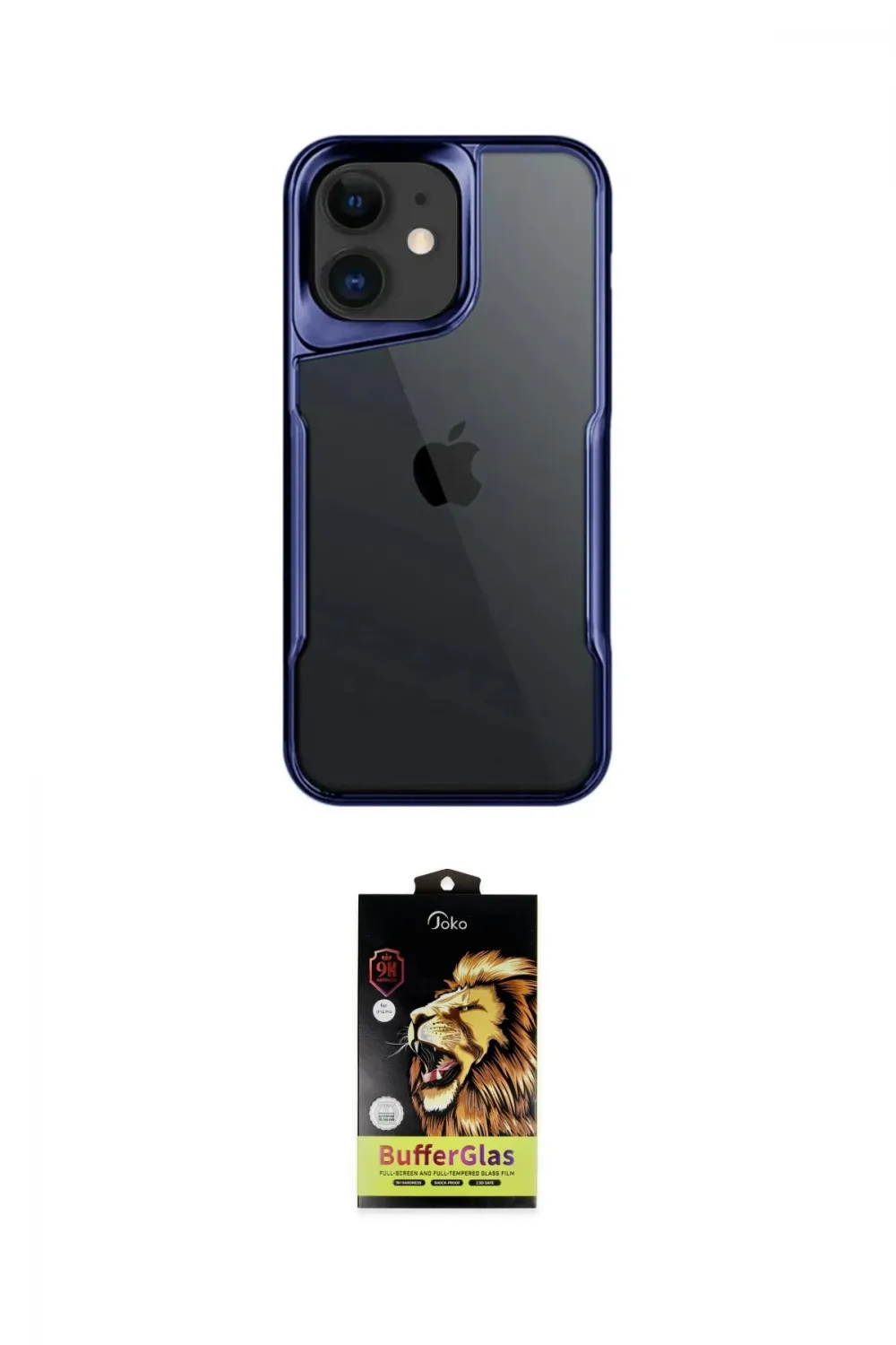 ieg™ iPhone 11 Kılıf Akış Çizgi Koleksiyonu - Siyah Buffer Cam Ekran Koruyucu