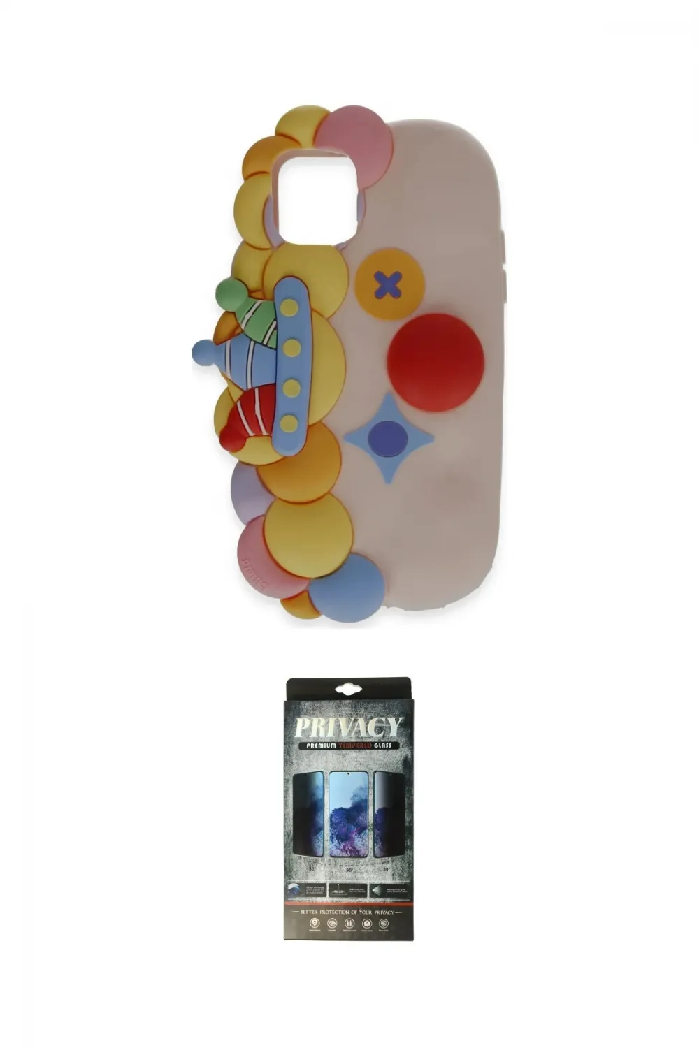 ieg™ iPhone 11 Kılıf Akış Yansıma - Siyah 34D Hayalet Izgaralı Cam