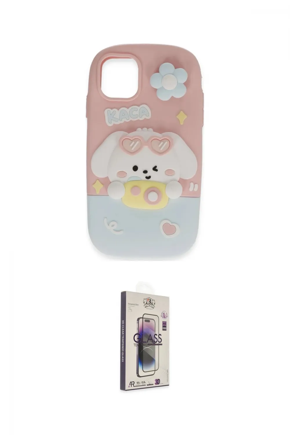 ieg™ iPhone 11 Kılıf Akış Yansıma - Siyah Bilvis 3D Cam Ekran Koruyucu