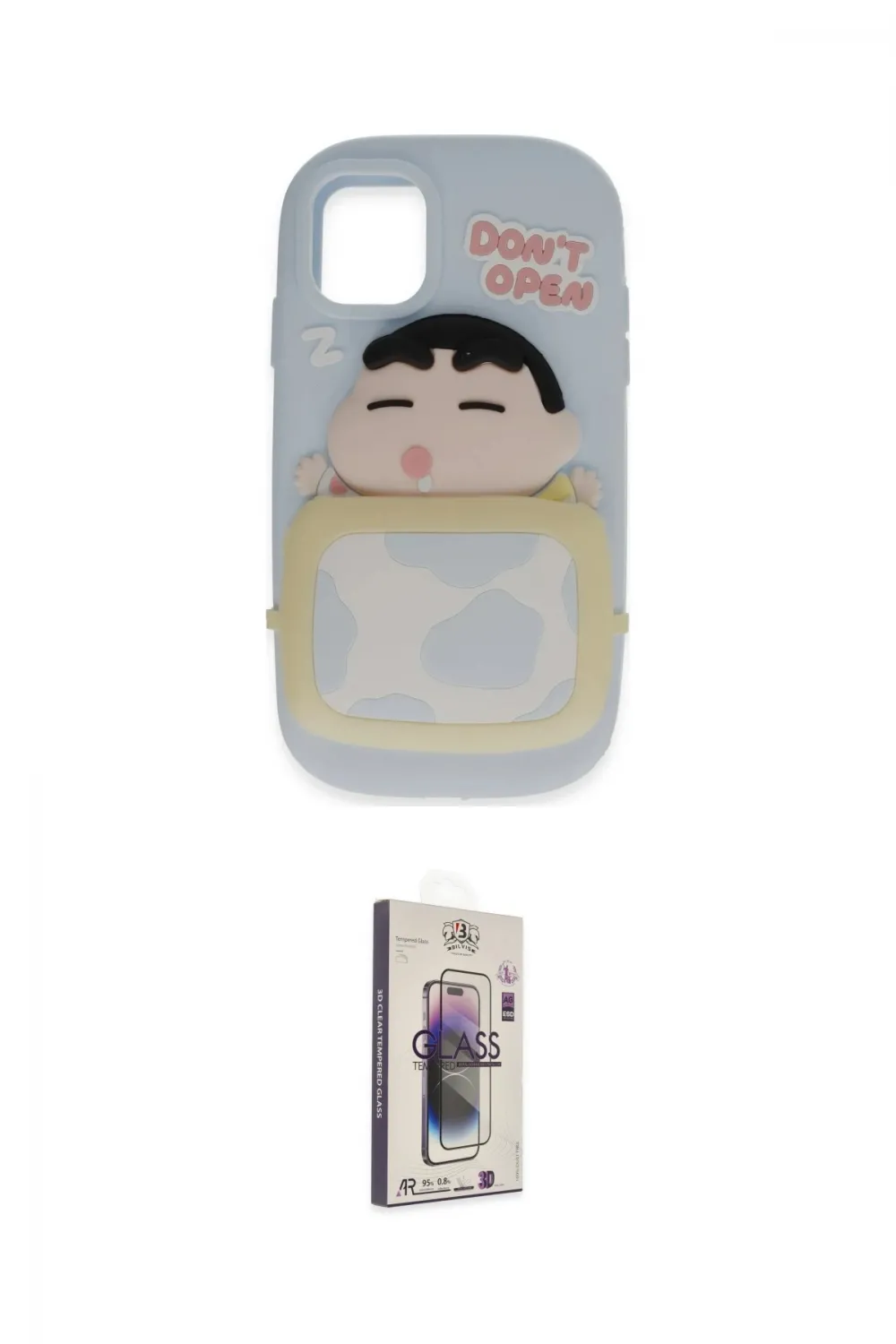 ieg™ iPhone 11 Kılıf Akış Yansıma - Siyah Bilvis 3D Cam Ekran Koruyucu
