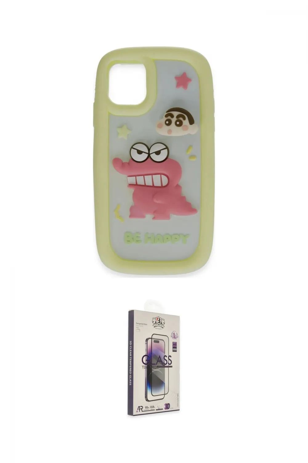 ieg™ iPhone 11 Kılıf Akış Yansıma - Siyah Bilvis 3D Cam Ekran Koruyucu