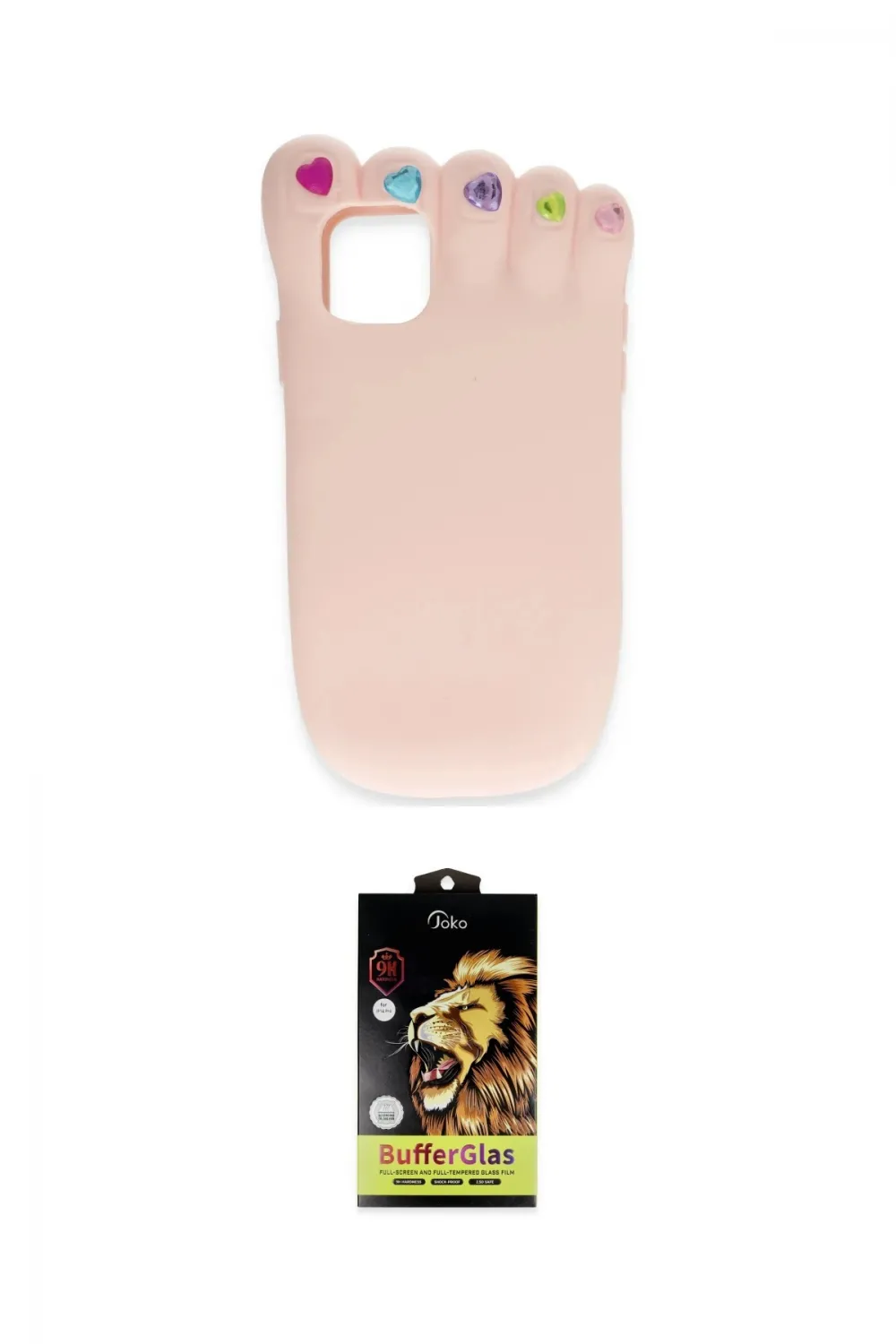 ieg™ iPhone 11 Kılıf Akış Yansıma - Siyah Buffer Cam Ekran Koruyucu