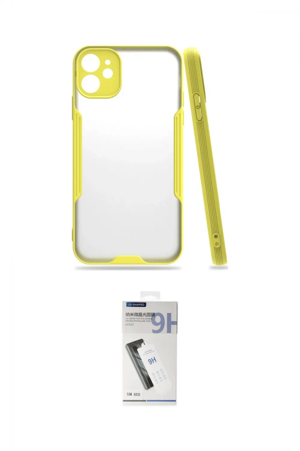 ieg™ iPhone 11 Kılıf Atlas Asil Serisi - Şeffaf Uv Polymer Nano Ekran Koruyucu