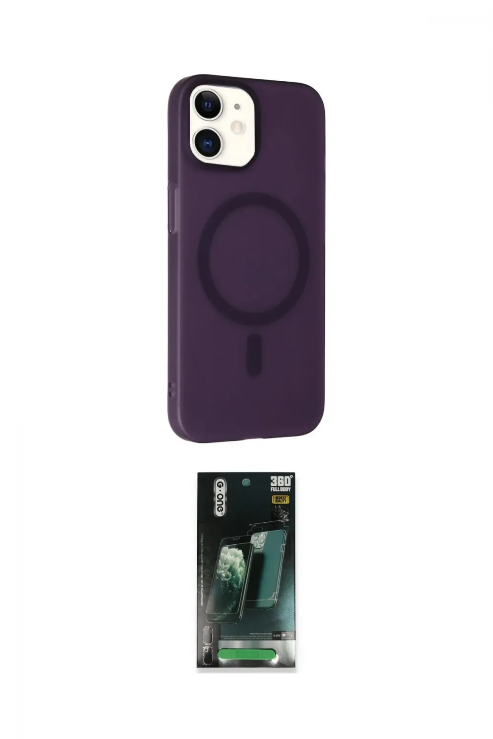 ieg™ iPhone 11 Kılıf Çekirdek Modern Prime - Şeffaf 360 Full Body Arka Koruyucu