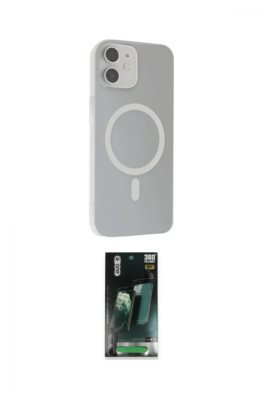 ieg™ iPhone 11 Kılıf Çekirdek Modern Prime - Şeffaf 360 Full Body Arka Koruyucu