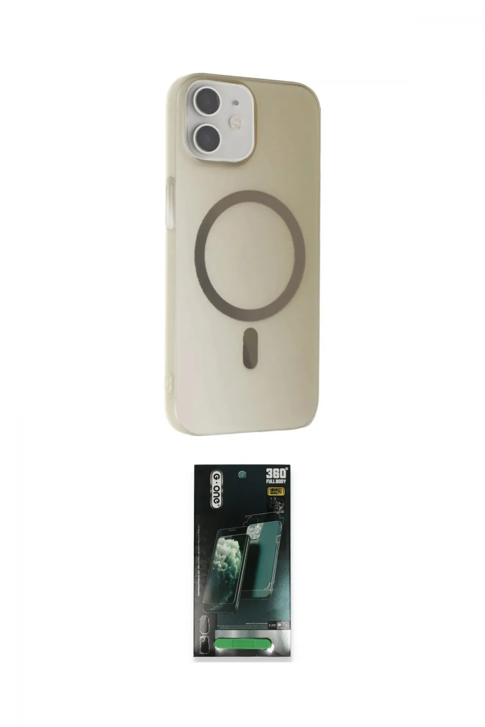 ieg™ iPhone 11 Kılıf Çekirdek Modern Prime - Şeffaf 360 Full Body Arka Koruyucu