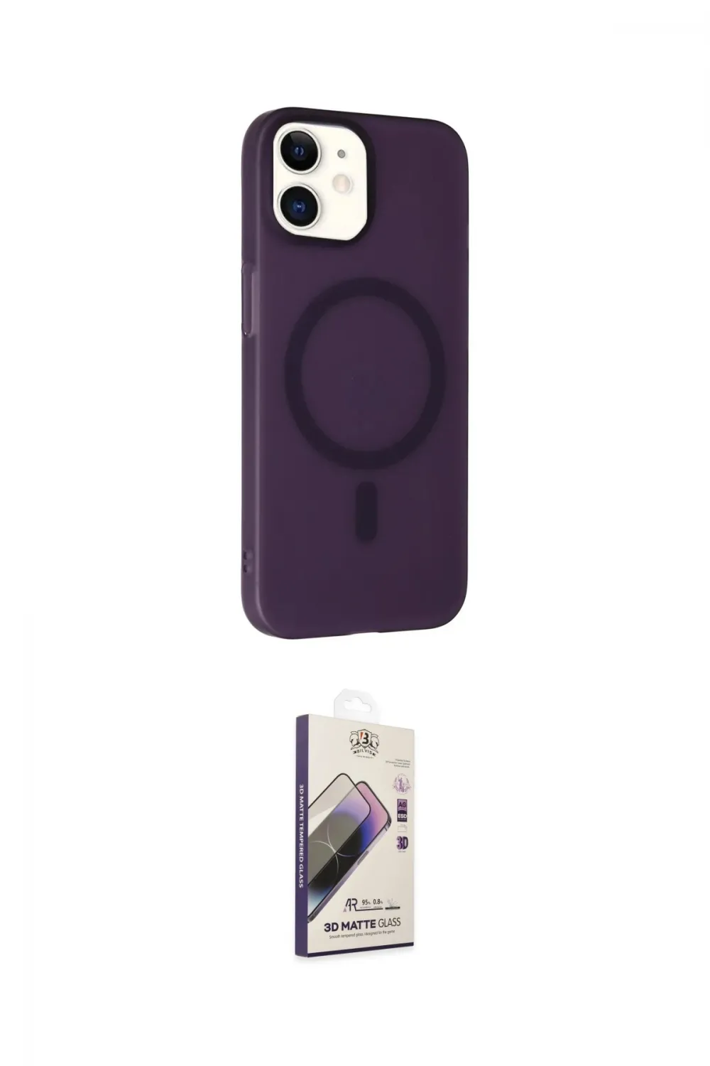 ieg™ iPhone 11 Kılıf Çekirdek Modern Prime - Siyah Bilvis 3D Mat Cam Ekran Koruyucu
