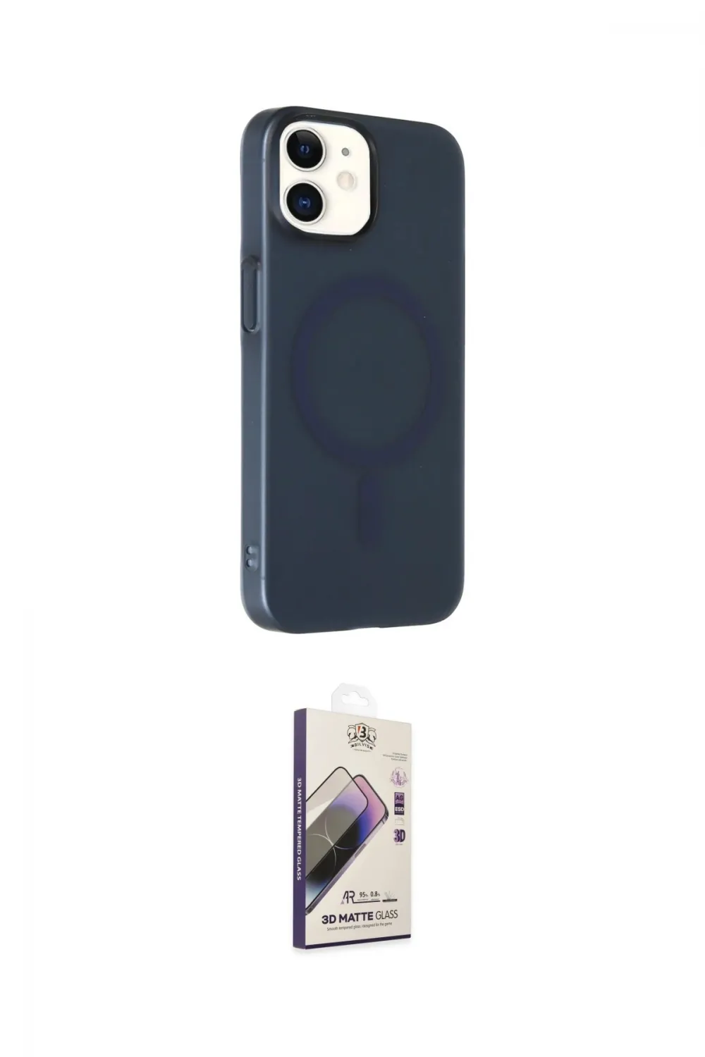 ieg™ iPhone 11 Kılıf Çekirdek Modern Prime - Siyah Bilvis 3D Mat Cam Ekran Koruyucu