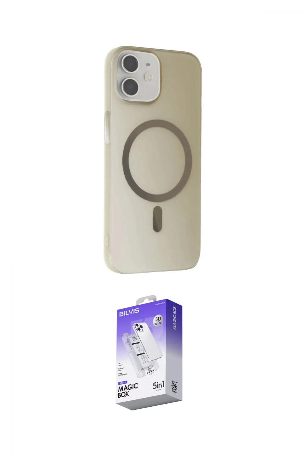 ieg™ iPhone 11 Kılıf Çekirdek Modern Prime - Siyah Bilvis 5in1 3D Magic Cam Ekran Koruyucu
