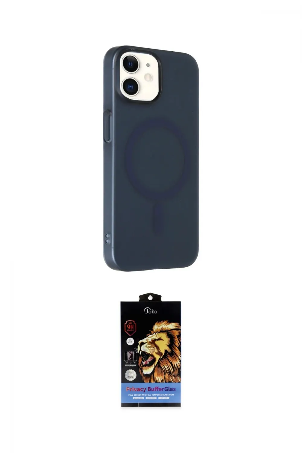 ieg™ iPhone 11 Kılıf Çekirdek Modern Prime - Siyah Buffer Hayalet Cam Ekran Koruyucu