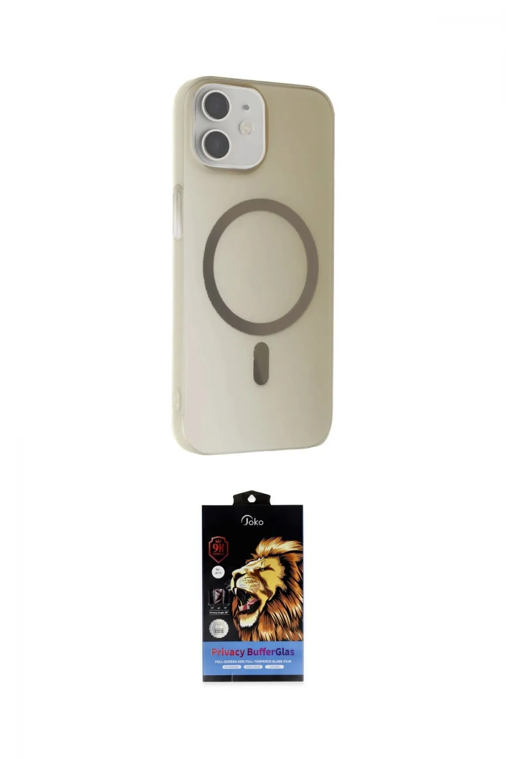 ieg™ iPhone 11 Kılıf Çekirdek Modern Prime - Siyah Buffer Hayalet Cam Ekran Koruyucu
