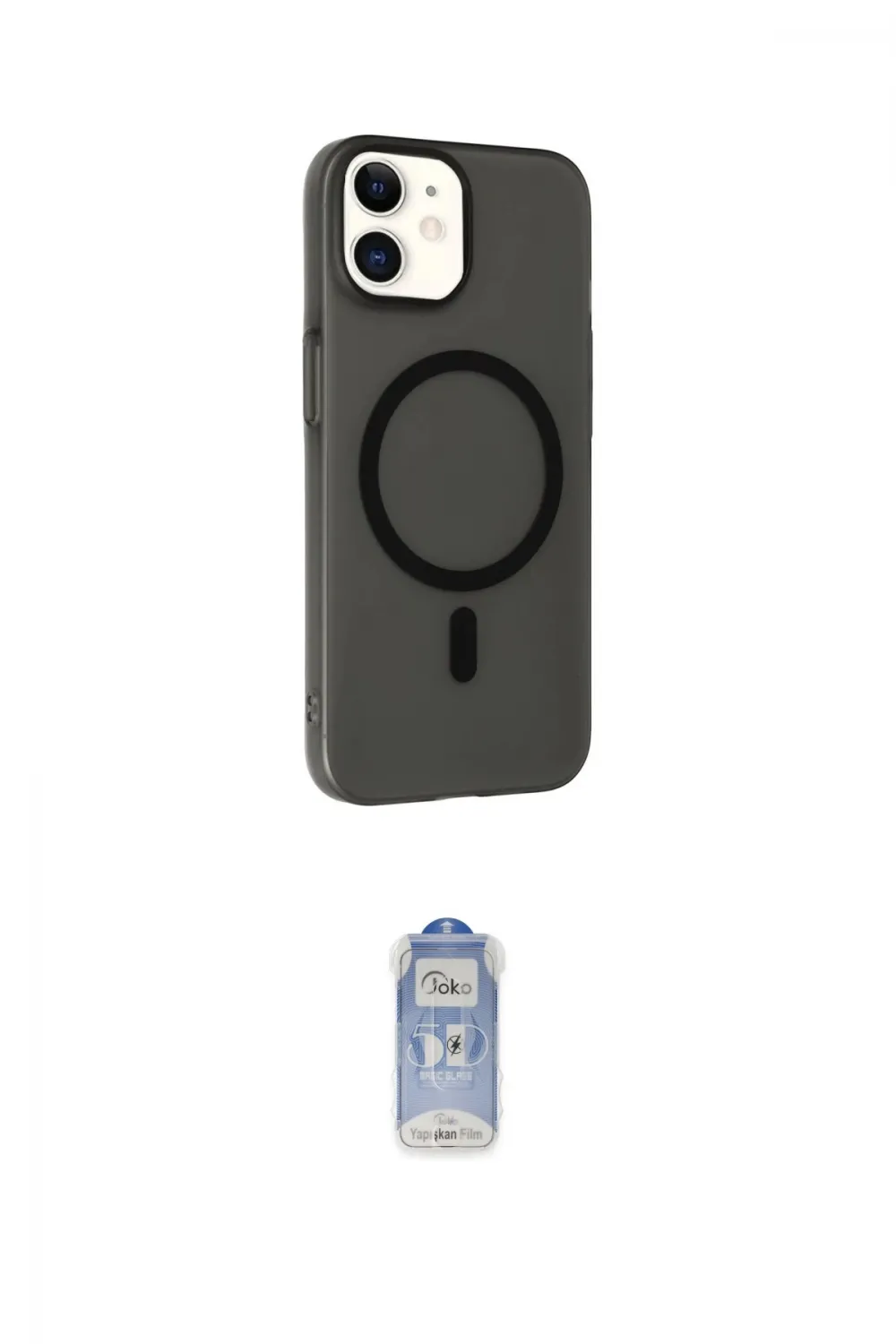 ieg™ iPhone 11 Kılıf Çekirdek Modern Prime - Siyah Joko Magic 5D Cam