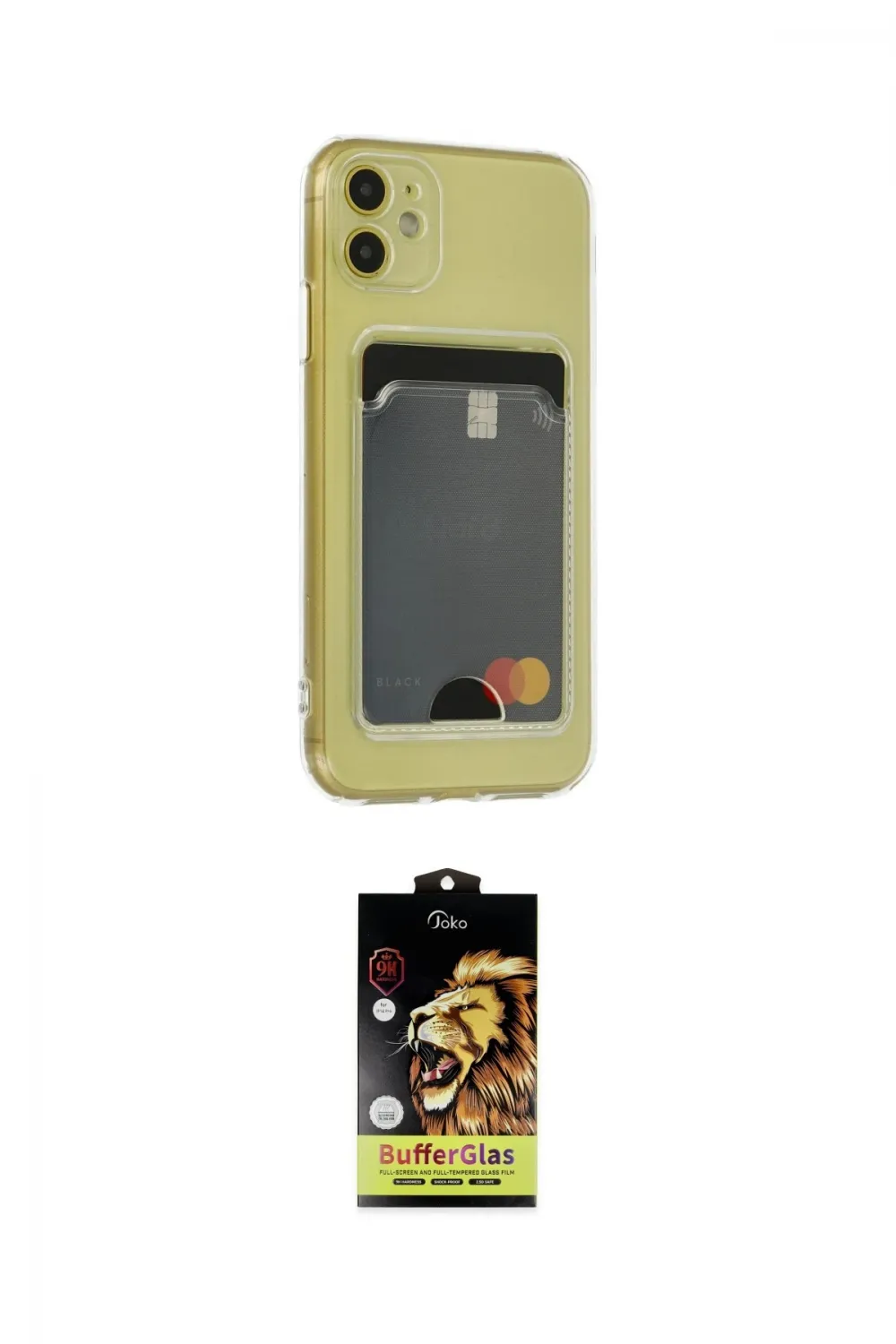 ieg™ iPhone 11 Kılıf Doruk Klasik Koleksiyonu - Siyah Buffer Cam Ekran Koruyucu