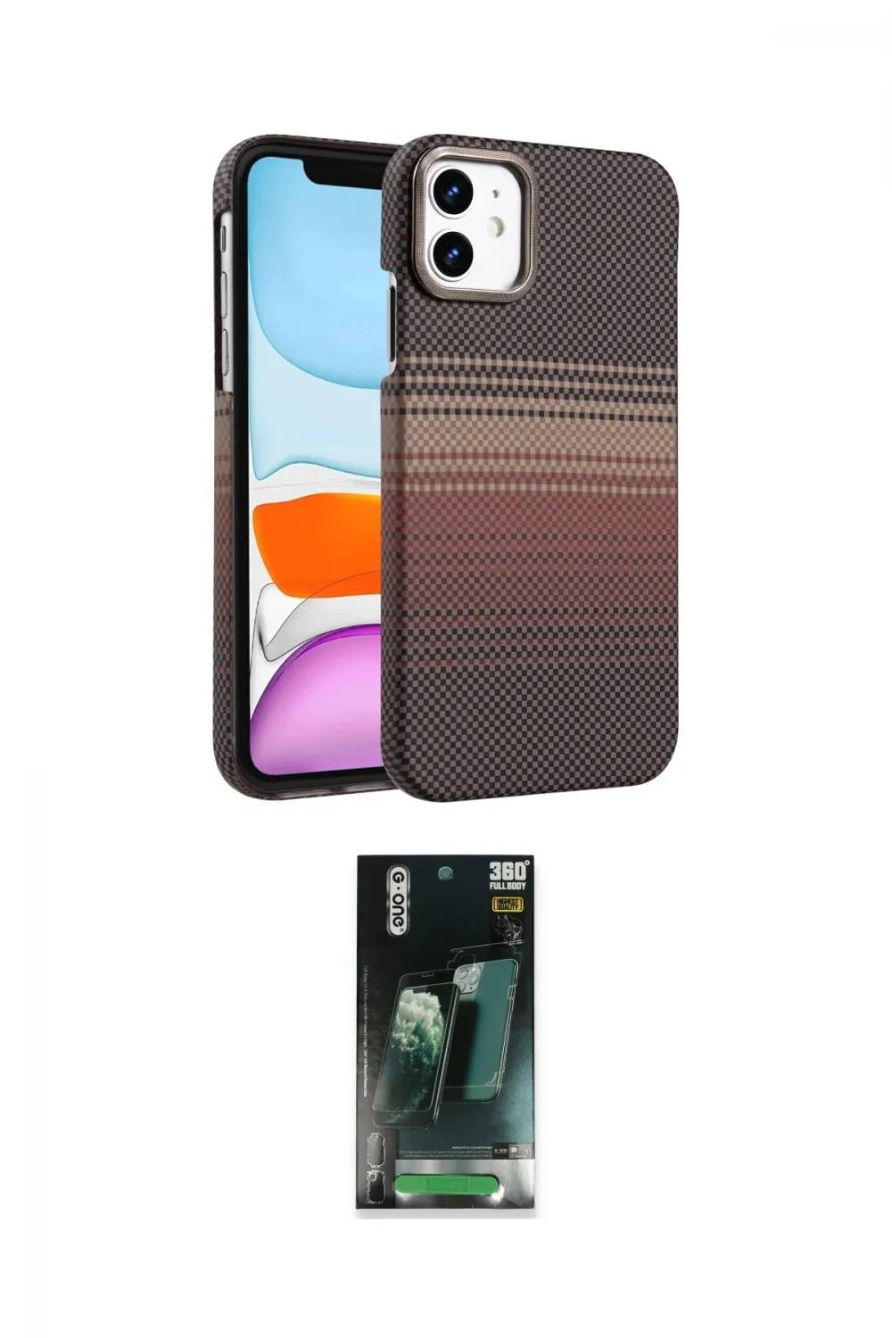 ieg™ iPhone 11 Kılıf Doruk Serisi - Şeffaf 360 Full Body Arka Koruyucu