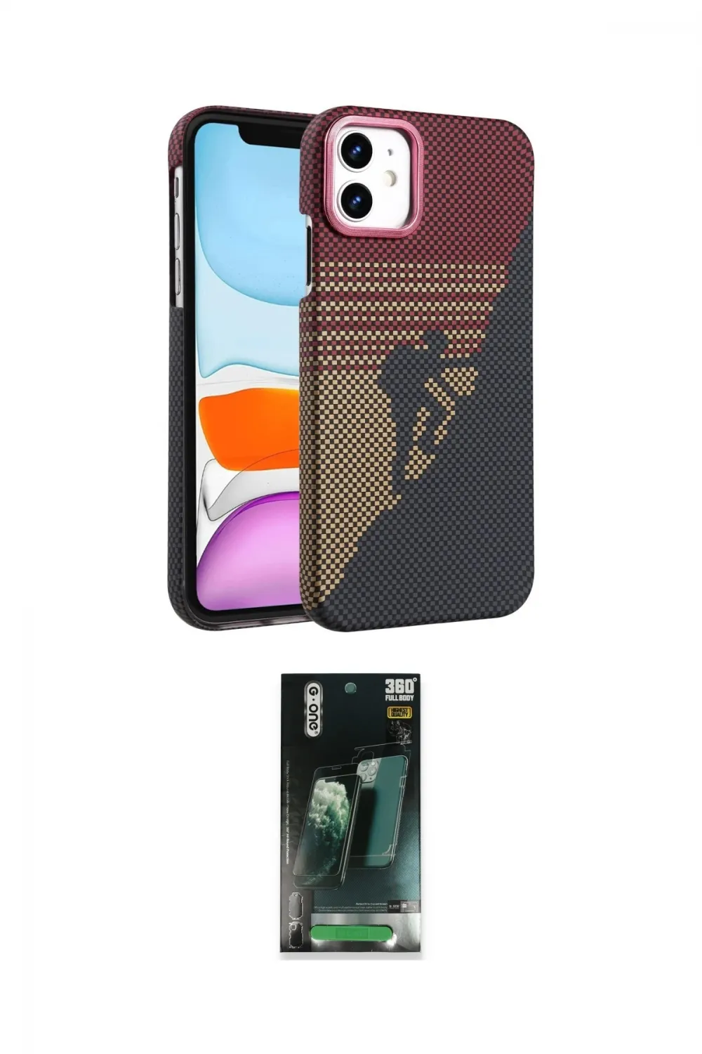 ieg™ iPhone 11 Kılıf Doruk Serisi - Şeffaf 360 Full Body Arka Koruyucu