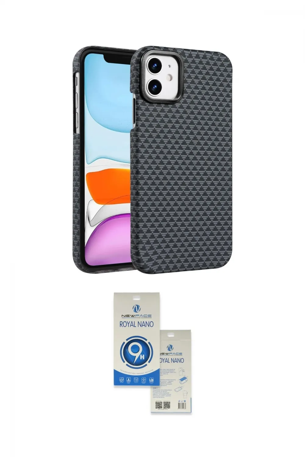 ieg™ iPhone 11 Kılıf Doruk Serisi - Şeffaf Royal Nano Ekran Koruyucu