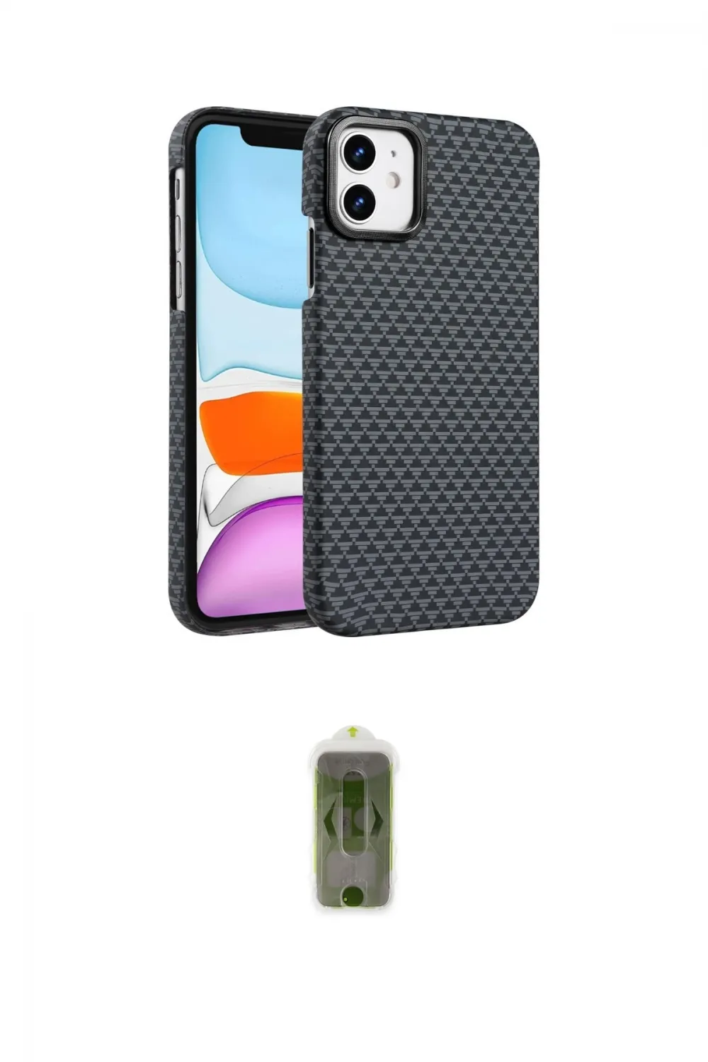 ieg™ iPhone 11 Kılıf Doruk Serisi - Siyah Joko Magic 5D Hayalet Cam