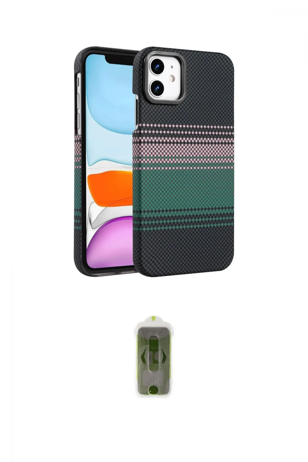 ieg™ iPhone 11 Kılıf Doruk Serisi - Siyah Joko Magic 5D Hayalet Cam