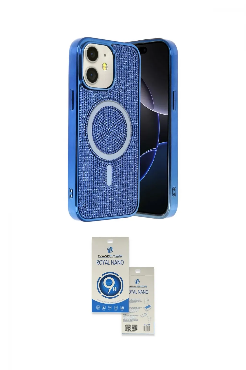 ieg™ iPhone 11 Kılıf Eksen Çizgi - Şeffaf Royal Nano Ekran Koruyucu