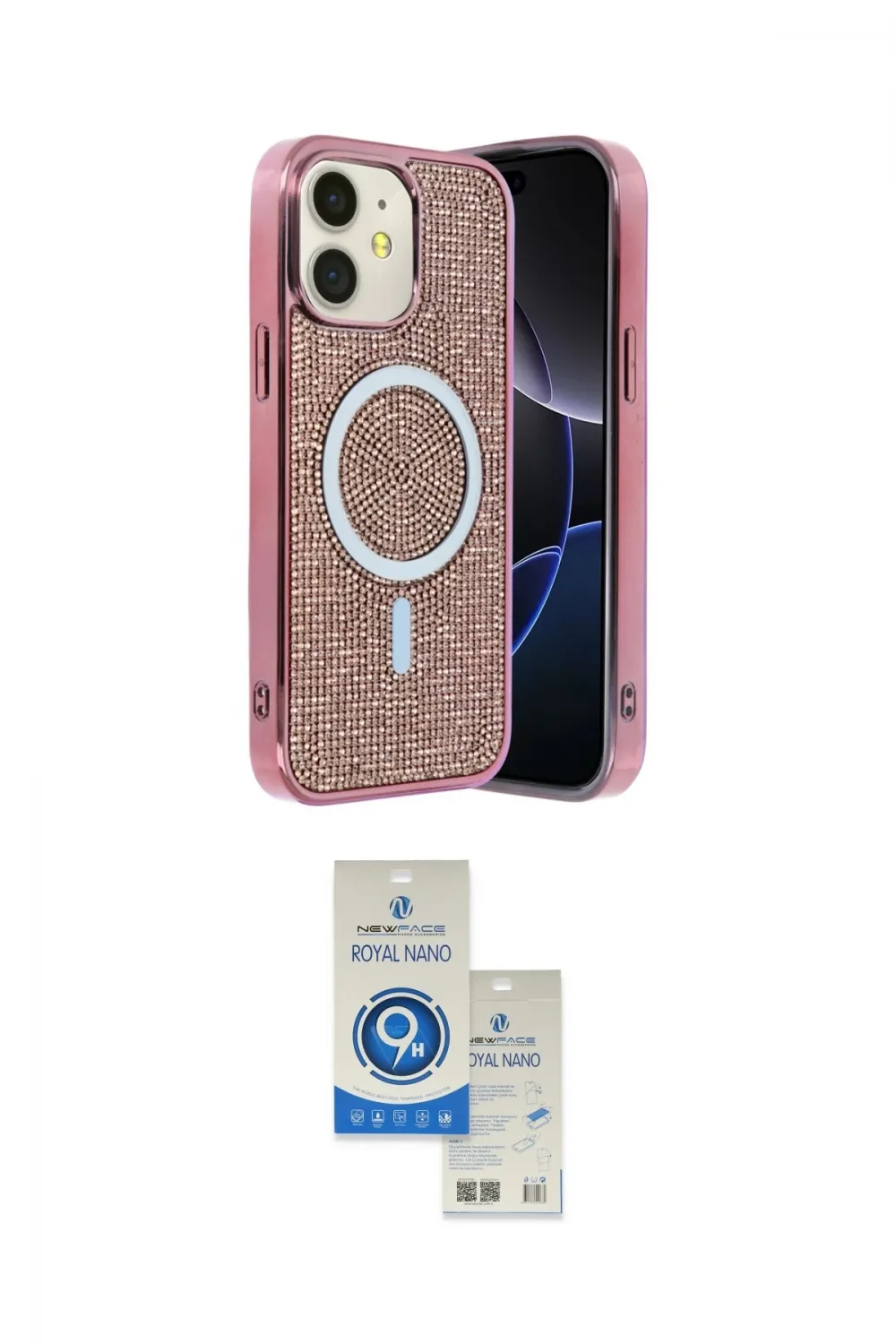 ieg™ iPhone 11 Kılıf Eksen Çizgi - Şeffaf Royal Nano Ekran Koruyucu