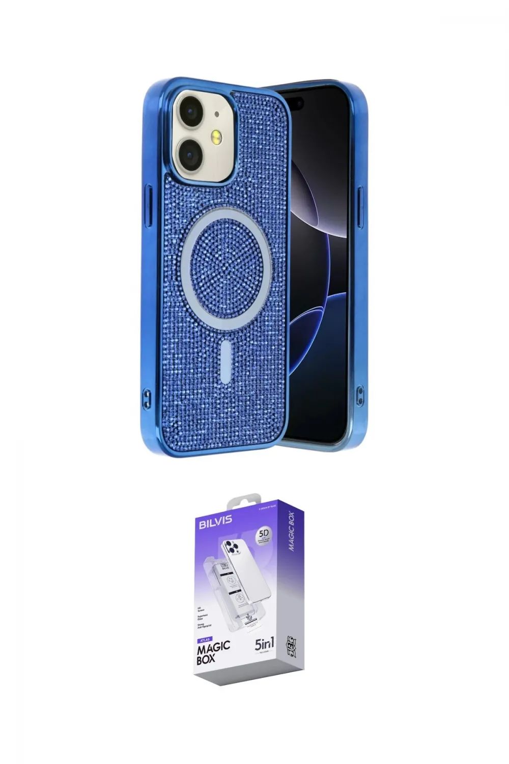 ieg™ iPhone 11 Kılıf Eksen Çizgi - Siyah Bilvis 5in1 3D Magic Cam Ekran Koruyucu