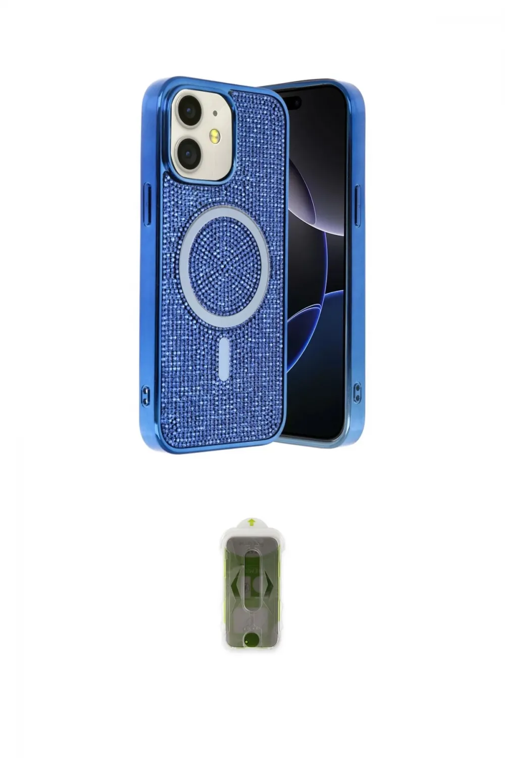 ieg™ iPhone 11 Kılıf Eksen Çizgi - Siyah Joko Magic 5D Hayalet Cam